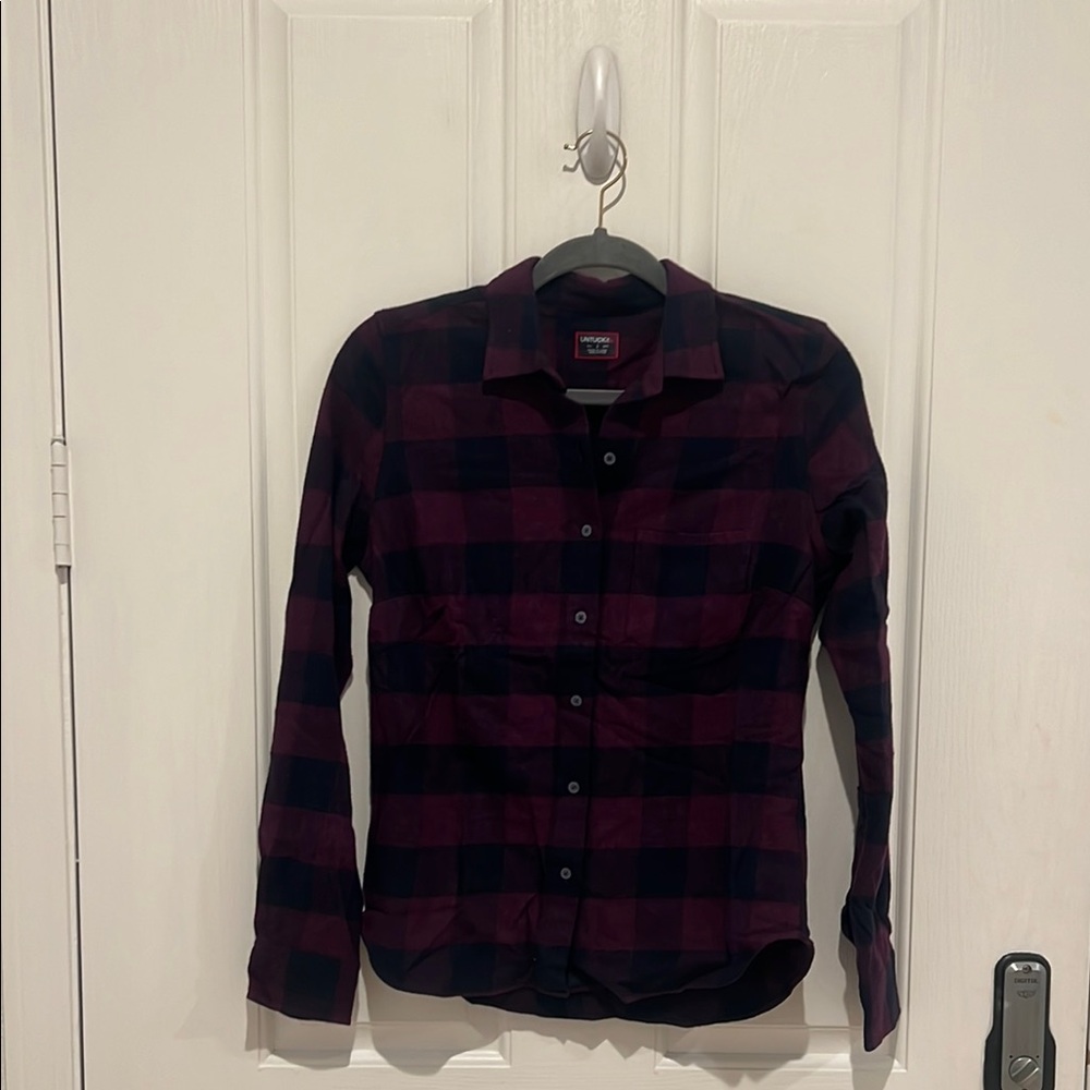 🤎#67 Untuckit women’s plaid top - Picture 4 of 5